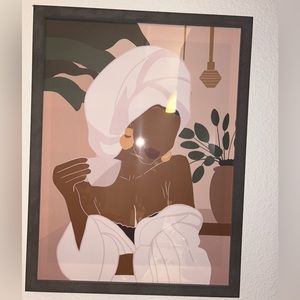 Framed African American Girl Aesthetic Wall Prints(set of 3)